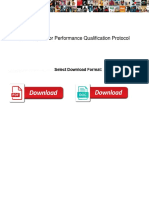 Air Compressor Performance Qualification Protocol