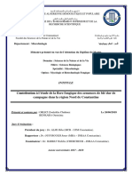 Contribution À L'étude de La Flore Fongique Des Semences de Blé Dur de Campagne Dans La Région Nord de Constantine