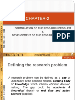 Ch-2 Formulation of Research Problem