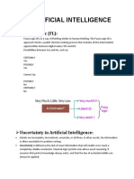 Artificial Intelligence: Fuzzy Logic (FL)