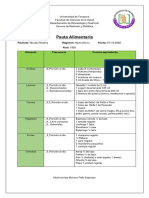 Pauta Alimentaria