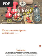 Nutrición en El Deporte