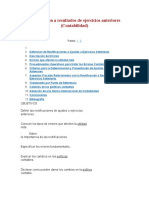 Rectificación A Resultados de Ejercicios Anteriores