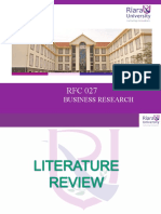 Business Research and Report Literature Review