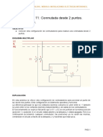 Práctica Nº 11 - Conmutada Desde 2 Puntos. Montaje Puente.