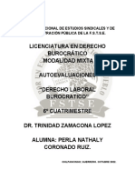 Autoevaluaciones Derecho Laboral Burocratico Completas