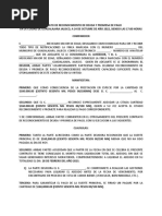 Contrato de Reconocimiento de Deuda y Promesa de Pago