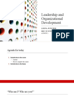 0 - Leadership and Organizational Development - Introduction