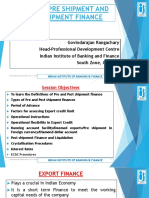 Exports-Pre Shipment and Post Shipment Finance