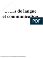 Cours de Langue Et Communication