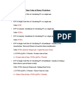 TVM Practice Sums & Solutions