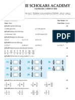 Math Class 3 Paper