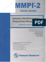 Cuadernillo Reactivos MMPI 2 PDF