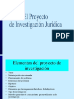 El Proyecto de Investigación Jurídica Guia para Realizar