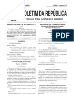 Dec 62 - 2013 - BR. 97 e Regulamento o Regime Jurídico Dos Acidentes Do Trabalho