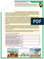 FICHA Leemos y Descubrimos La Necesidad de Cuidar El Planeta