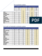 Ligne 11 Horaires Au 23 Août 2021