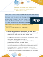 Anexo 4 - Tarea 4 Matriz Procesos Orden Superior - Diligenciar Colaborativamente