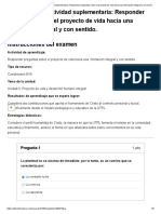 Examen - (ACDB2-10%) Actividad Suplementaria - Responder Preguntas Sobre El Proyecto de Vida Hacia Una Formación Integral y Con Sentido