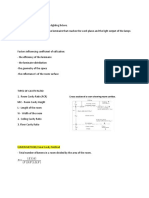 Coefficient of Utilization (CU) Computation