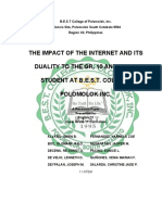 Impact of The Internet RESEARCH