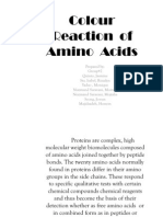 Colour Reaction of Amino Acids