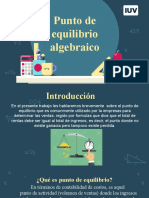 Expo Punto de Equilibrio Algebraico