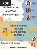 Chapter 6 - Job Evaluation and Work Flow Analysis