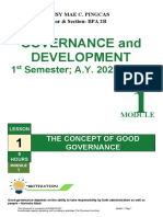 Governance and Development (Prelim Answer)