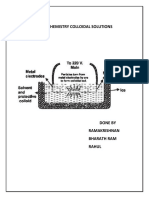 Surface Chemistry Colloidal Solutions