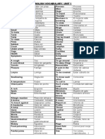 Vocabulario Temario Ingles 1