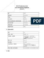 Les Connecteus Logiques Dans Production Ecrite DELF