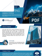 White and Teal Modern Professional Marketing Objectives Presentation