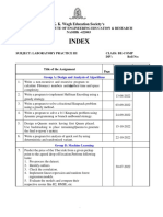 LP Iii Assignment Index