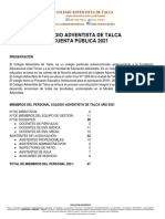 Cuenta Pública Coadet para 2022 PDF