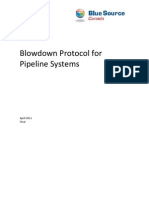 Blowdown Protocol For Pipeline Systems: April 2011 Final