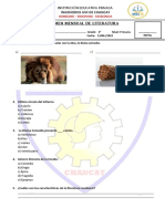 Examen Bimestral de Literatura 6to