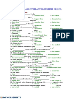 Comparative - Superlative Multiple Choice