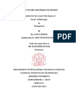 Sapna Hooda Thesis A Study of FDI and Indian Economy