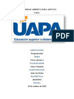 Tarea 2 Programacion