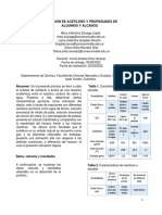 Informe No. 4 Obtención de Acetileno