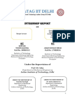 Summer Internship Report (TEAM Susha&Davinder)