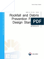 KDS 11 70 20 Rockfall and Debris Prevention Facility Design Standards