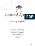 Mumbai University - TYBCOM - Sem 5 - Cost Accounting