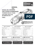 Operator'S Manual: Usb Lithium Screwdriver