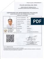 Certificado Antecedentes: Policiales