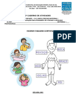 2º Caderno de Atividades Higiene Pessoal