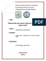 Desarrollo de Casos Clínicos Sobre La Clave Azul