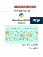 PRACTICAL FILE CS NIHAL SAINI Final