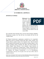 Sentencia tc-0354-22 Relativo Al Recurso de Revisión Constitucional de Sentencia de Amparo Interpuesto